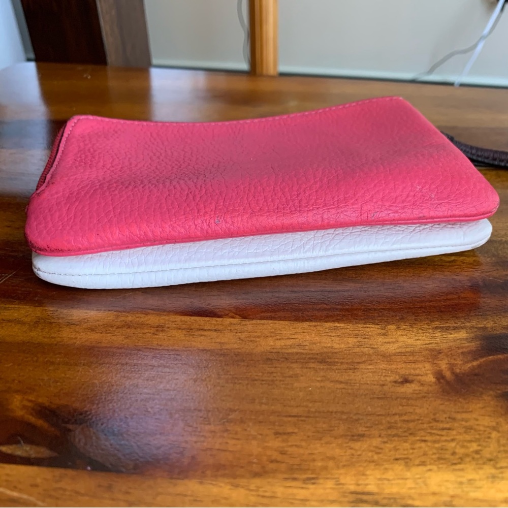 Coach Double Corner Zip Color Block Wristlet Wall… - image 8